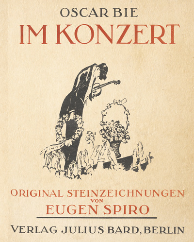 Im Konzert : Original Steinzeichnungen von Eugen Spiro. Nachdruck der Ausgabe von 1920 . Ein Buch von Jan Gehlsen